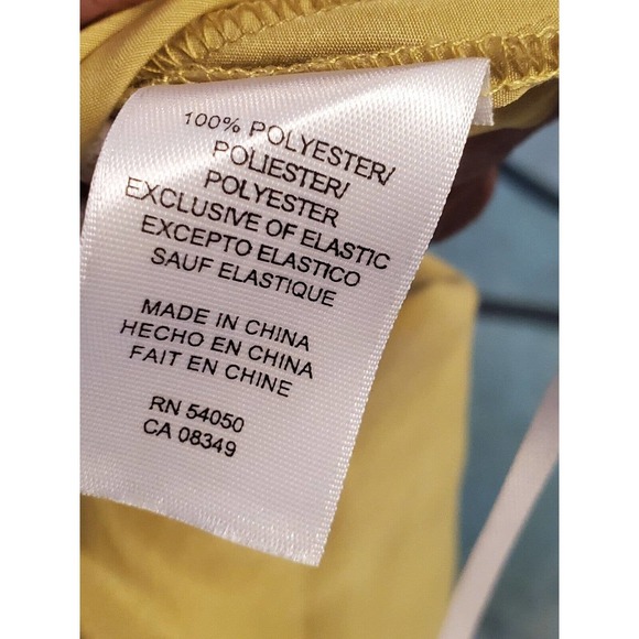 Rachel Roy Chartreuse Polyester V-Neck Sleeveless Knee Length Dress Size 2 - Picture 10 of 12